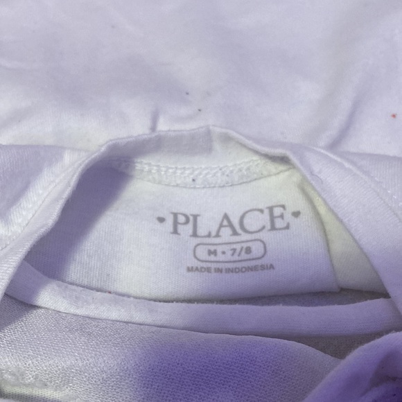 White butterfly shirt, used, great condition, already washed - Picture 3 of 3